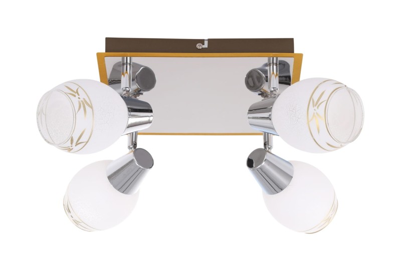 IWAN-4C spot sufitowy gold/chrom lampa