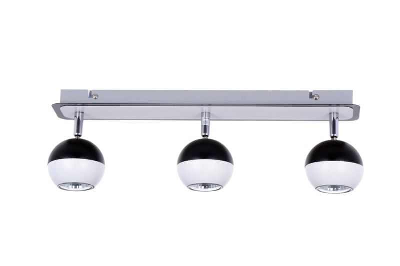 LOFT-3 spot kinkiet sufit biały+czarny lampa GU10