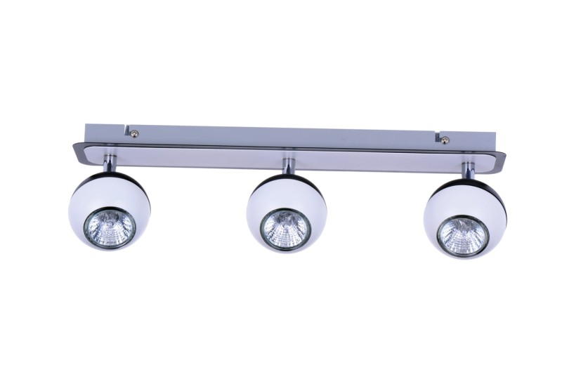 LOFT-3 spot kinkiet sufit biały+czarny lampa GU10