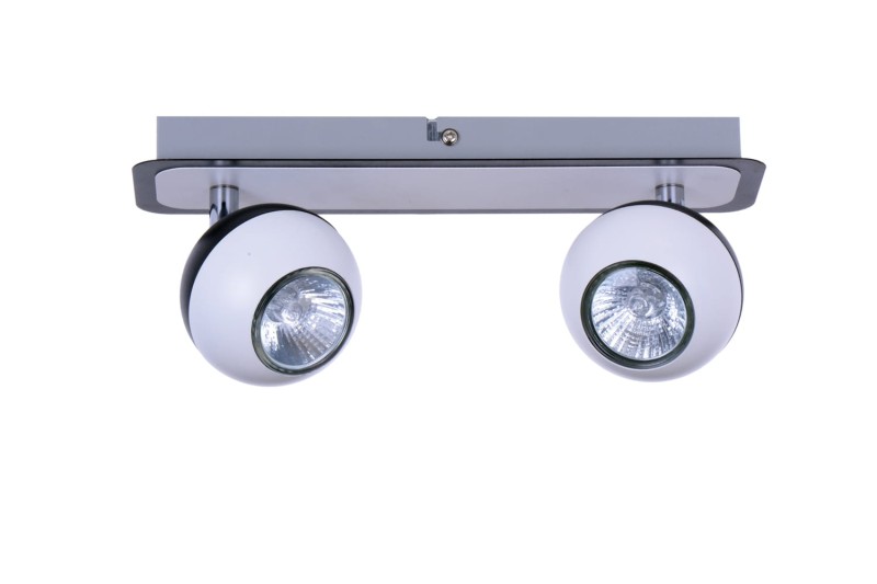 LOFT-2 spot kinkiet sufit biały+czarny lampa GU10