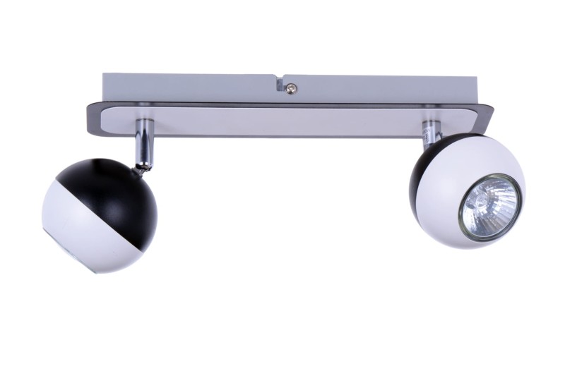 LOFT-2 spot kinkiet sufit biały+czarny lampa GU10