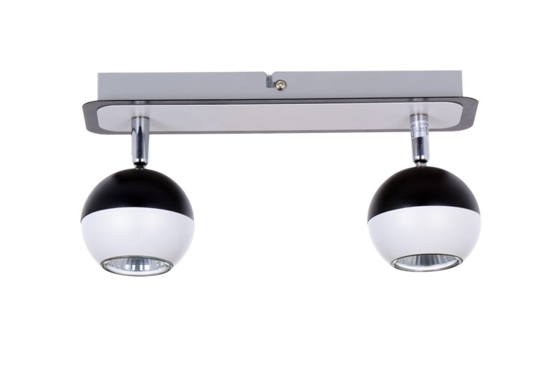 LOFT-2 spot kinkiet sufit biały+czarny lampa GU10