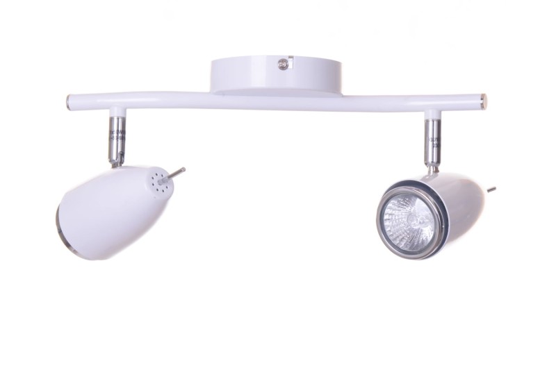 LIBERO-2 spot kinkiet sufit biała lampa 2xGU10