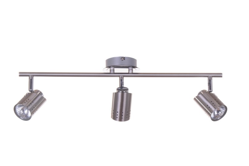HELIOS-3 satin nickel lampa sufitowa spot 3xGU10