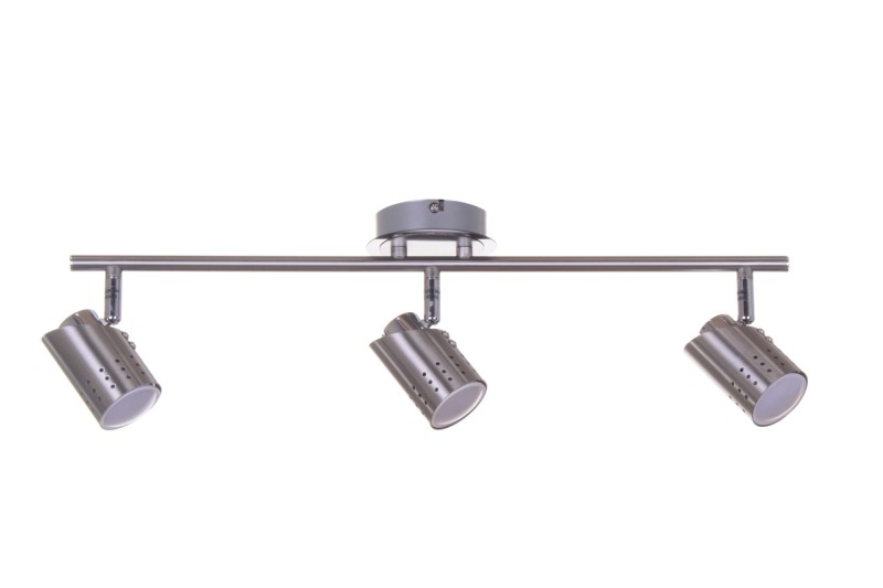 HELIOS-3 satin nickel lampa sufitowa spot 3xGU10