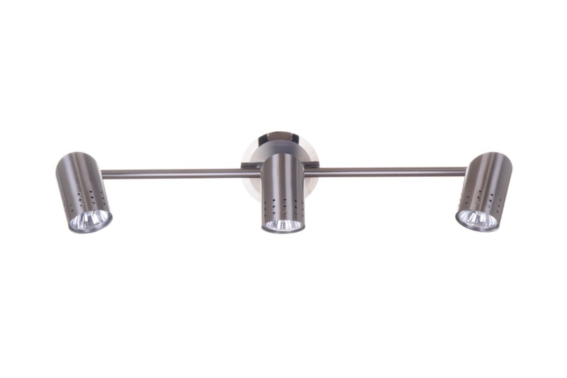 HELIOS-3 satin nickel lampa sufitowa spot 3xGU10