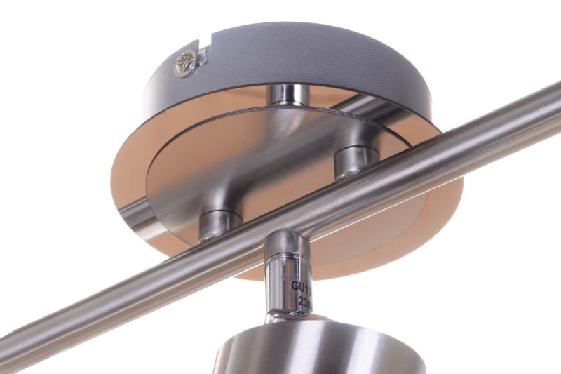 HELIOS-3 satin nickel lampa sufitowa spot 3xGU10