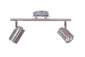 HELIOS-2 satin nickel lampa sufitowa spot ruchome klosze 2xGU10 hurt