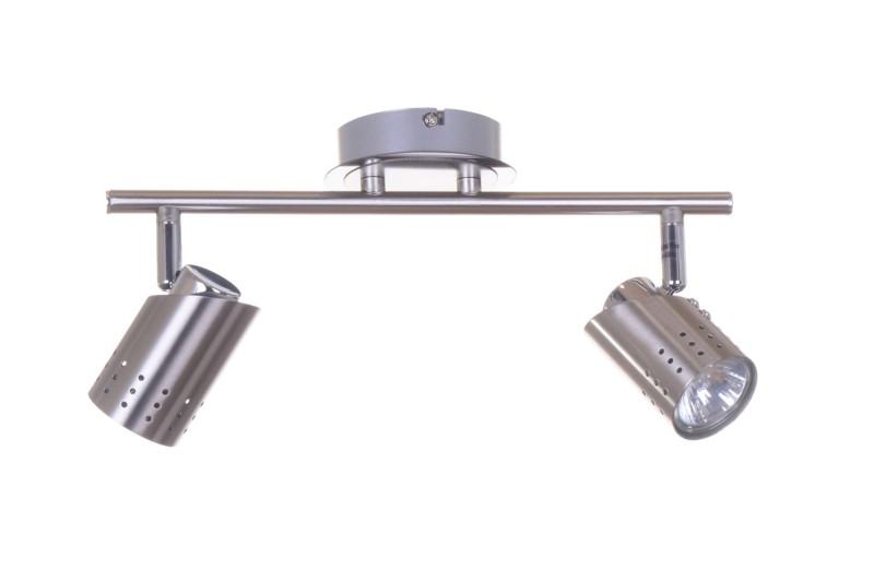 HELIOS-2 satin nickel lampa sufitowa spot 2xGU10