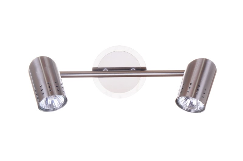 HELIOS-2 satin nickel lampa sufitowa spot 2xGU10