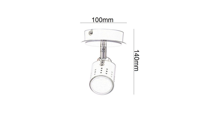 HELIOS-1 satin nickel lampa ścienna kinkiet spot