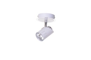 HELIOS-1 biały mat lampa ścienna kinkiet spot ruchomy klosz GU10 