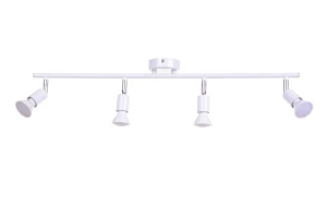 GVEN-4W biały matt lampa sufitowa spot klosze ruchome ↔ 70cm ↕13cm 4xGU10
