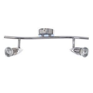 FANNY-2 chrom lampa sufitowa spot klasyk klosz metalowy hit sprzedaży ↔ 40cm 2xGU10 hurt