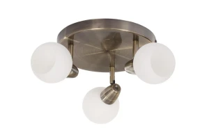 DAVID-3C  antyk lampa sufitowa plafon spot klosz szklany klasyk hit sprzedaży 3xE14