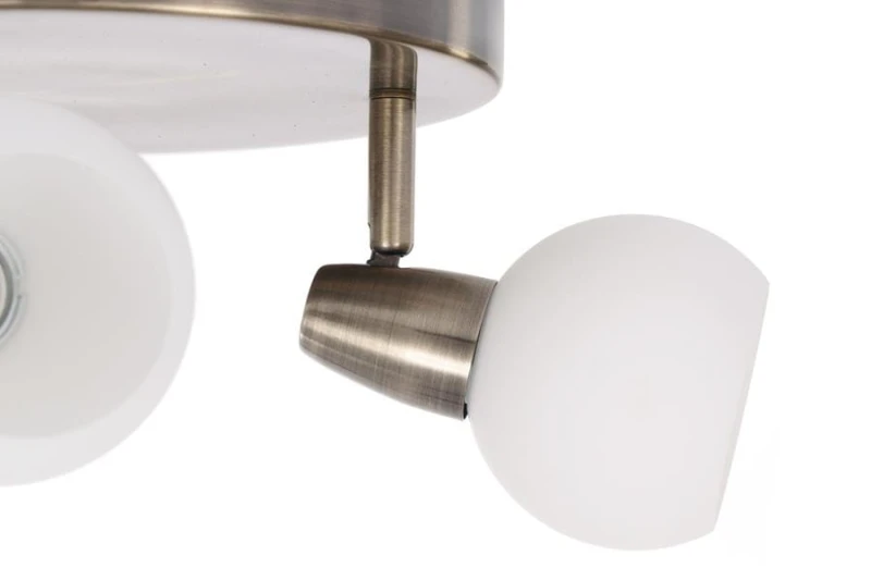 DAVID-3C antyczny mosiądz lampa sufitowa spot E14