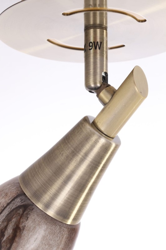 BRADFORD-1 antyczny mosiądz lampa ścienna spot