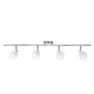 BOLTON-4 chrom lampa sufitowa spot styl klasyczny klosz ruchomy ozdobny ze szkła 4xG9