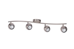 ALMA-4  satynowy nikiel lampa sufitowa spot 4xGU10