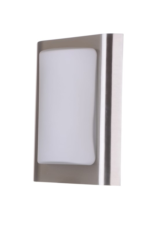 ODETA inox lampa plafon szyld klosz szkło IP44