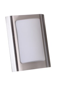 ODETA inox lampa ścienna zewnętrzna ogrodowa kinkiet plafon szyld klosz szkło 22x29cm 1xE27 IP44 