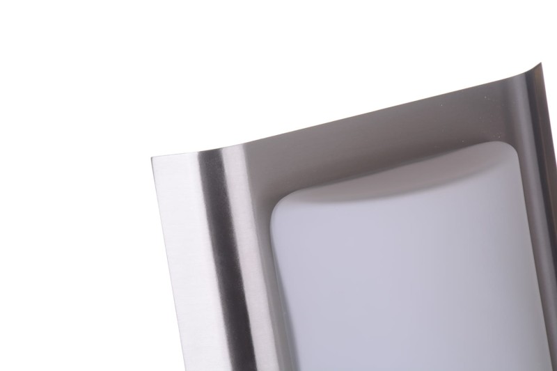 ODETA inox lampa plafon szyld klosz szkło IP44