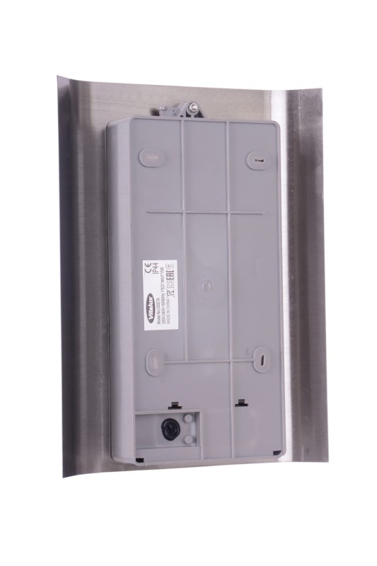 ODETA inox lampa plafon szyld klosz szkło IP44