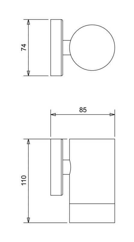 LEO kinkiet ściana inox lampa ogrodowa  IP44  GU10