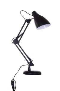 MT-509 czarna lampka biurkowa podstawa/klips na półkę lub blat styl "architekt" industrial vintage retro ↕max 59cm ↔24cm 1xE27 hurt