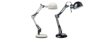 MT-506 biała lampka biurkowa podstawa/klips na półkę lub blat styl "architekt" industrial vintage retro ↕max 59cm ↔24cm 1xE27