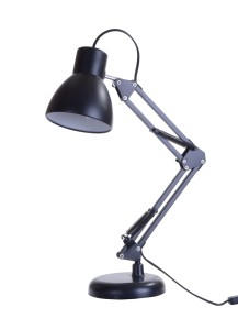 MT-504 czarna lampka biurkowa podstawa/klips na półkę lub blat styl "architekt" industrial vintage retro ↕max 59cm ↔25cm 1xE27 hurt