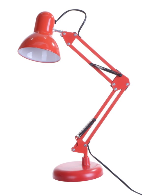 MT-503 czerwony lampka biurkowa podstawa/klips lof