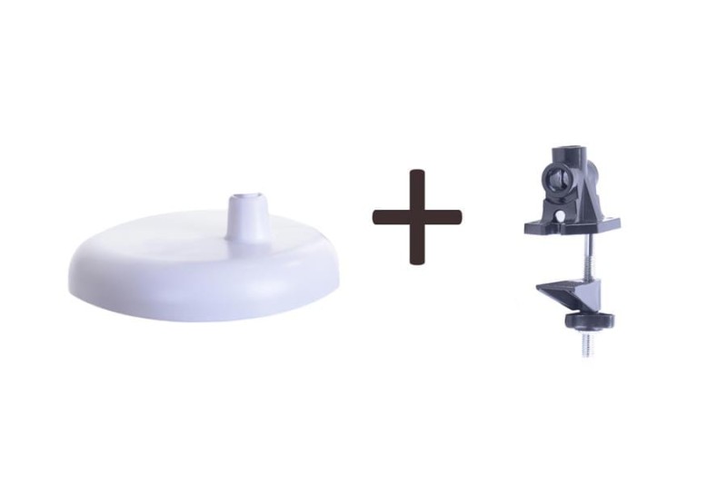 MT-503 biała lampka biurkowa podstawa/klips loft