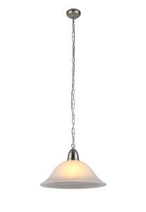 HUGO SN satyna lampa sufitowa wisząca klosz szklany alabaster  Ø40cm  ↕95cm /jak LUCAS/ hurt