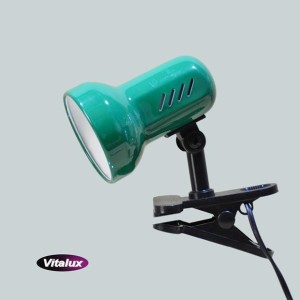 CSL-408 zielona lampka biurkowa klips mocujący 1xE27 