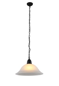 HUGO MB czarny mat lampa sufitowa wisząca klosz szklany alabaster  Ø40cm  ↕95cm /jak LUCAS/ hurt