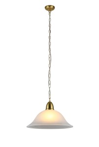 HUGO GD złoty lampa sufitowa wisząca klosz szklany alabaster  Ø40cm  ↕95cm /jak LUCAS/ hurt