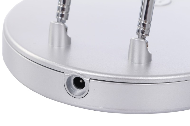 DEL-746 LED 3W 6000K srebrna lampa biurkowa