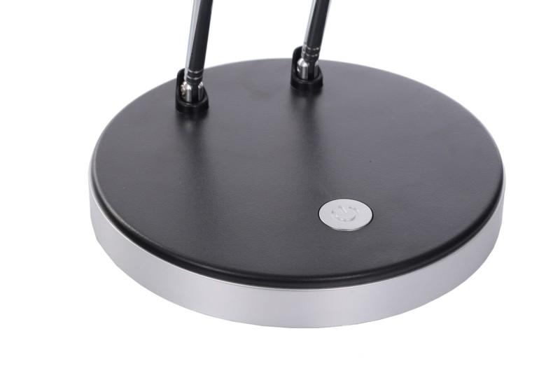 DEL-746 LED 3W 6000K czarna lampa biurkowa