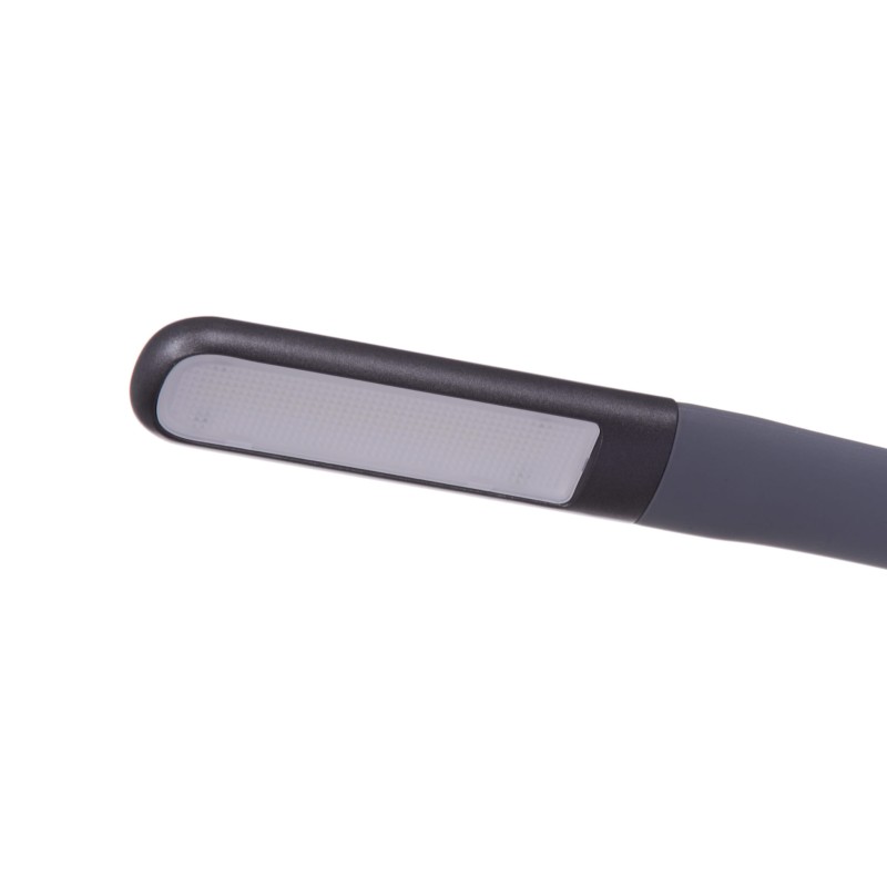 DEL-1511 LED 3W 6500K szary metalic lampka biurko