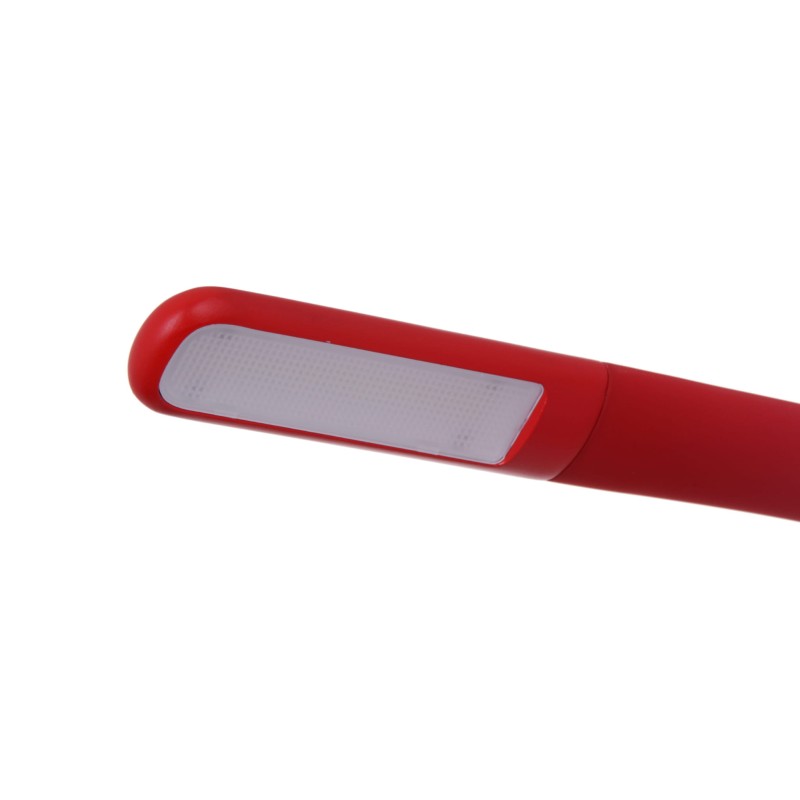 DEL-1511 LED 3W 65000K czerwony mat lampka biurko