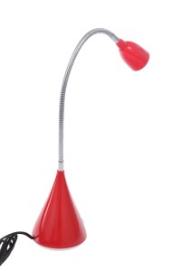 DEL-1415  LED 2,5W 6500K czerwona lampa biurkowa