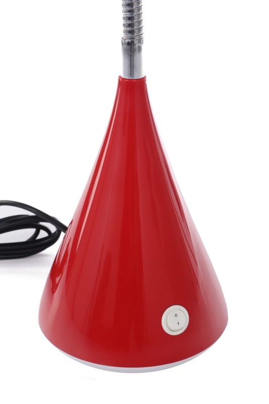 DEL-1415  LED 2,5W 6500K czerwona lampa biurkowa