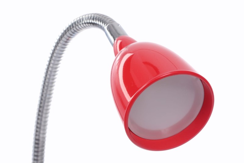 DEL-1415  LED 2,5W 6500K czerwona lampa biurkowa