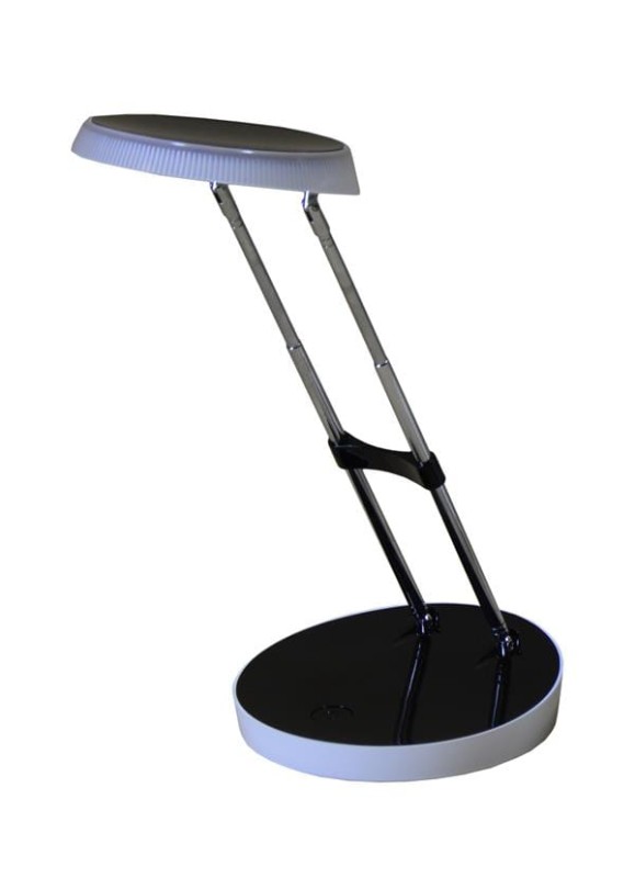 DEL-1308 LED 2,5W 6500K czarna lampka biurkowa