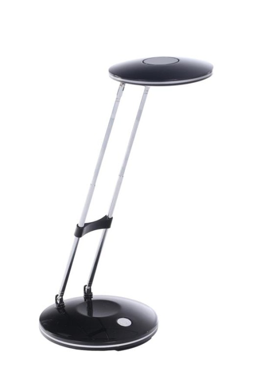 DEL-1306  LED 2,5W 6500K czarna lampka biurkowa