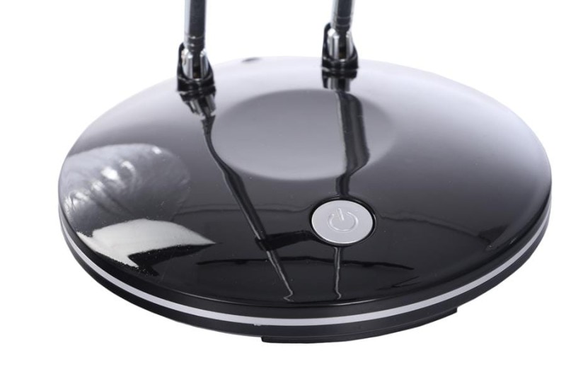 DEL-1306  LED 2,5W 6500K czarna lampka biurkowa