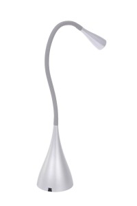 DEL-1211  LED 3W 6500K srebrna lampa biurkowa