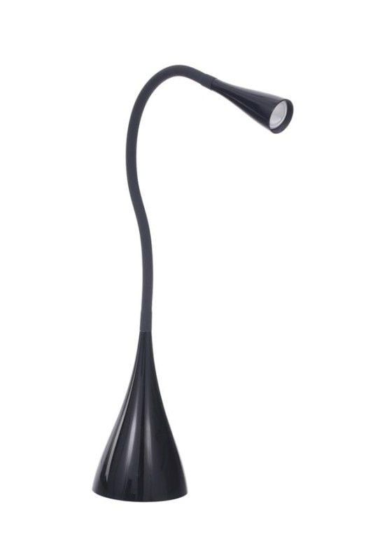 DEL-1211  LED 3W 6500K czarna lampka biurkowa hurt
