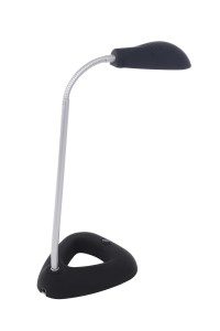 DEL-1128 LED 3W 6500K  czarna lampka biurkowa